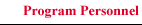 Program Personnel
