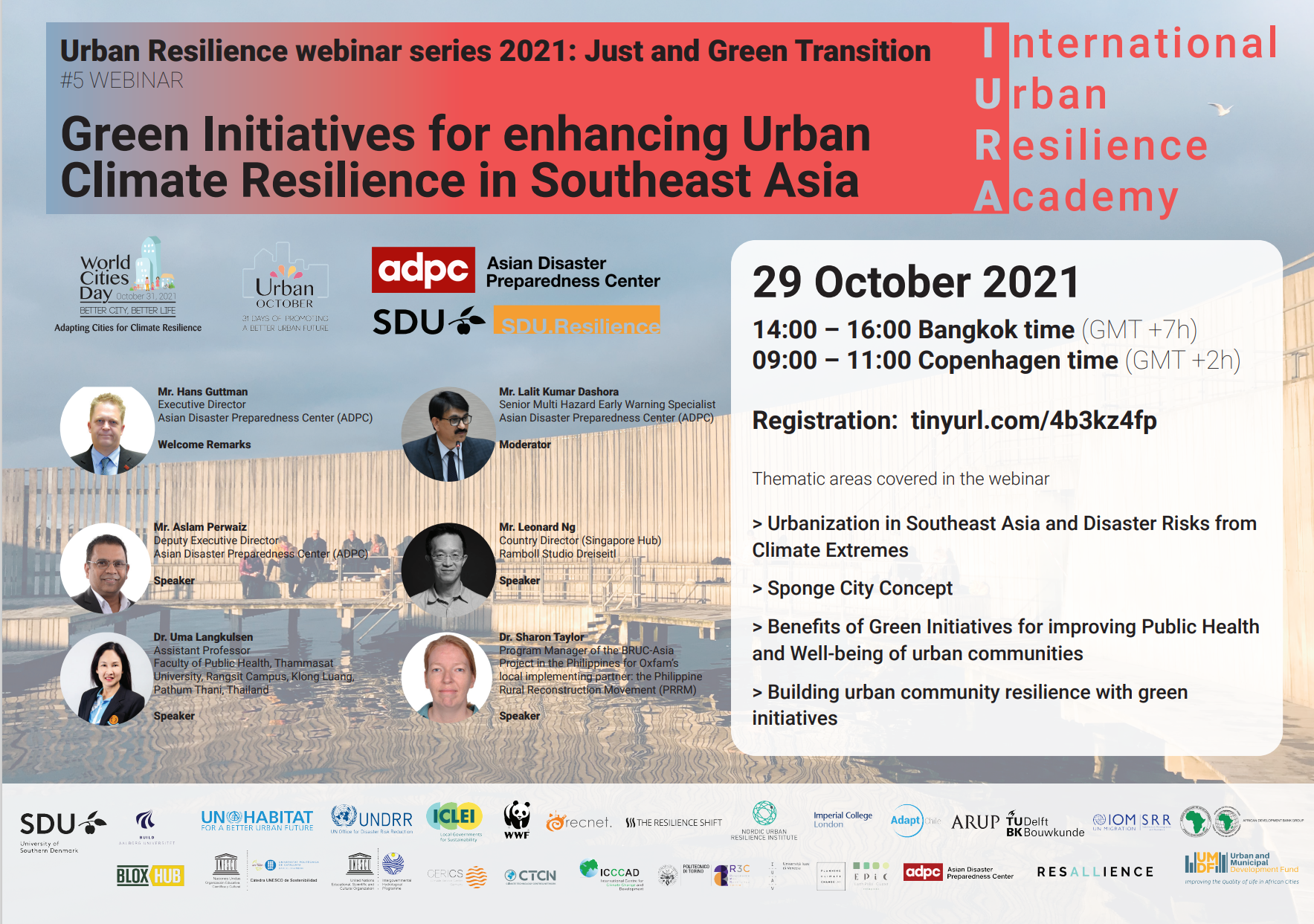 Green Initiatives for enhancing Urban Climate Resilience in Southeast Asia